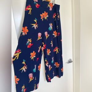 NWT Madewell Navy Floral Pants